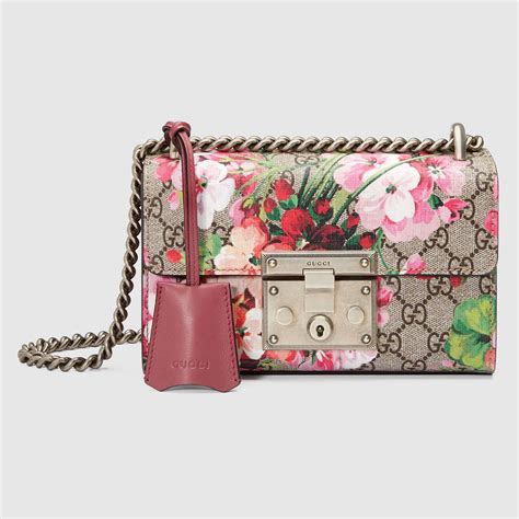 gucci padlock blooms blue|gucci s-lock bag.